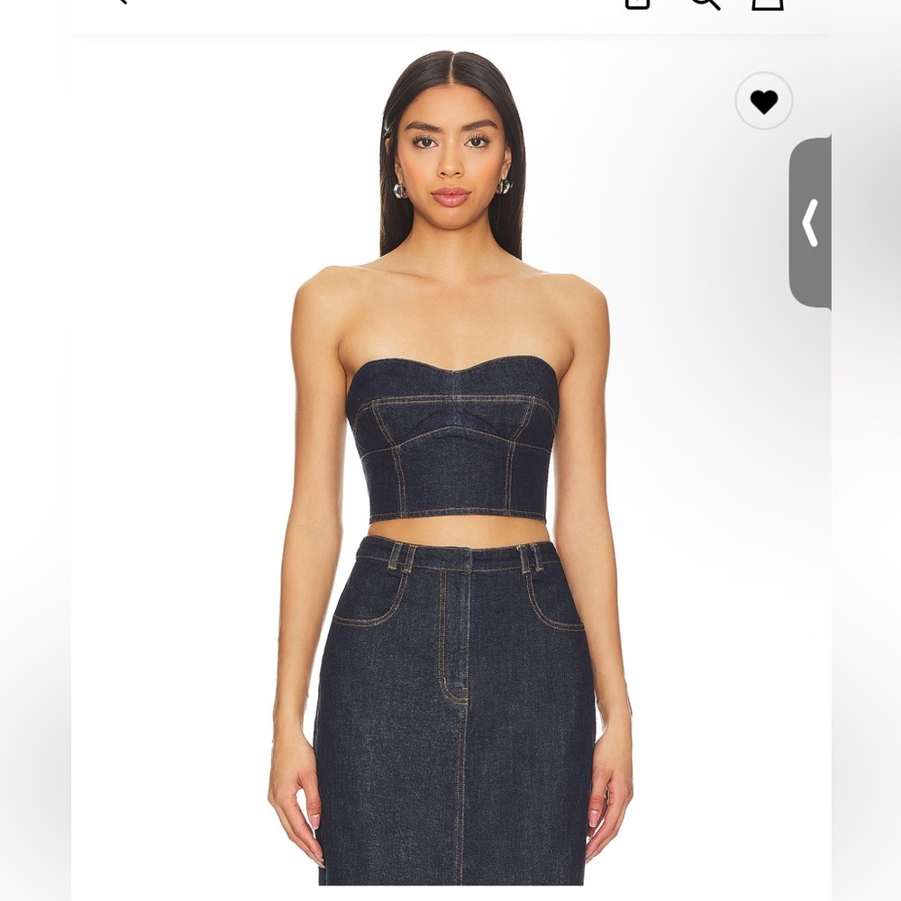 Amanda Uprichard Franklin Top in Indigo